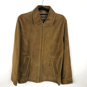 Banana Republic Suede Jacket Soft Oak Brown
